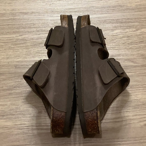 Birkenstock Arizona Birko-Flop Slide Sandal Brown Size 36 - Picture 12 of 14